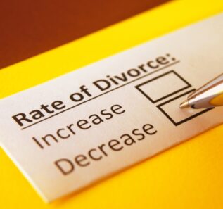 One person is answering question about rate of divorce.