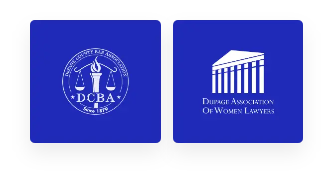 Dupage County Bar Assocoation and Dupage Association of Women Lawyers badges